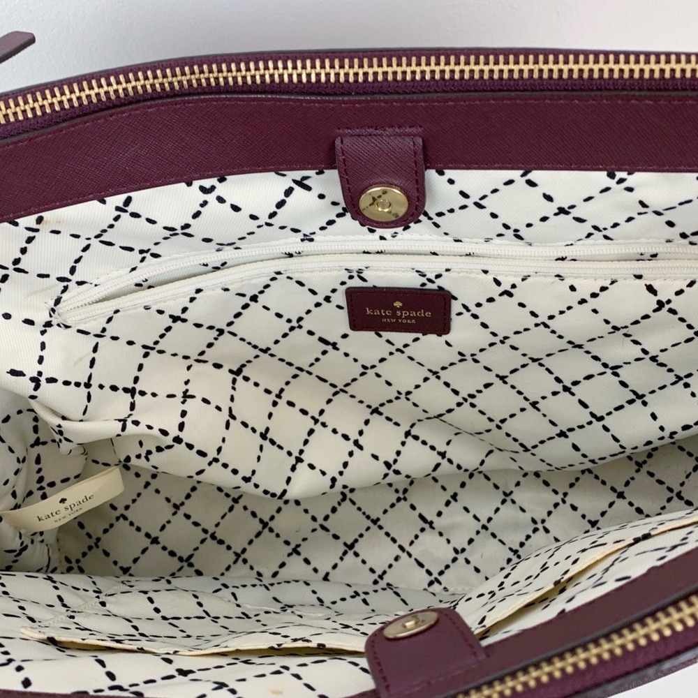 Kate Spade Purple Tote Bag - Picture 5 of 9